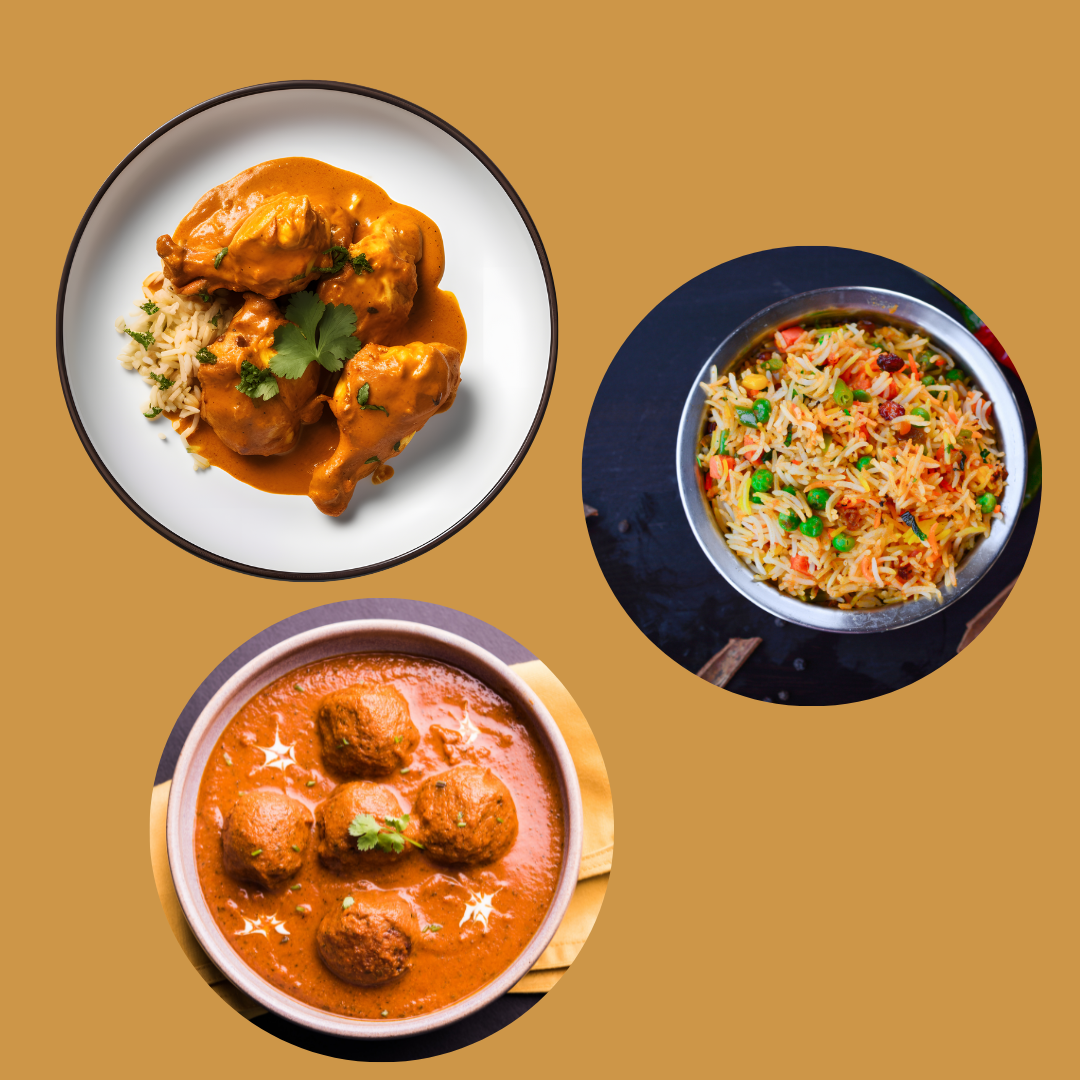 3 Dishes of your choice - Cooked at your home
