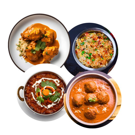 Premium 4 Dishes of your choice - Cooked at your home